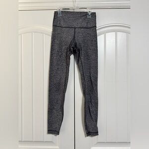 Lululemon Wunder Under Hi-Rise Tight 28" in Heathered Black